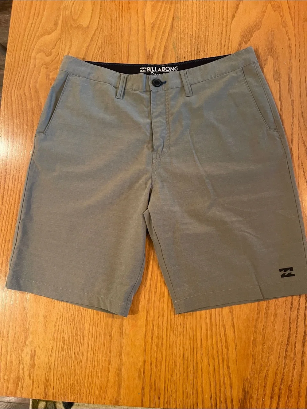 Billabong Men's Slate Gray Flat Front Shorts